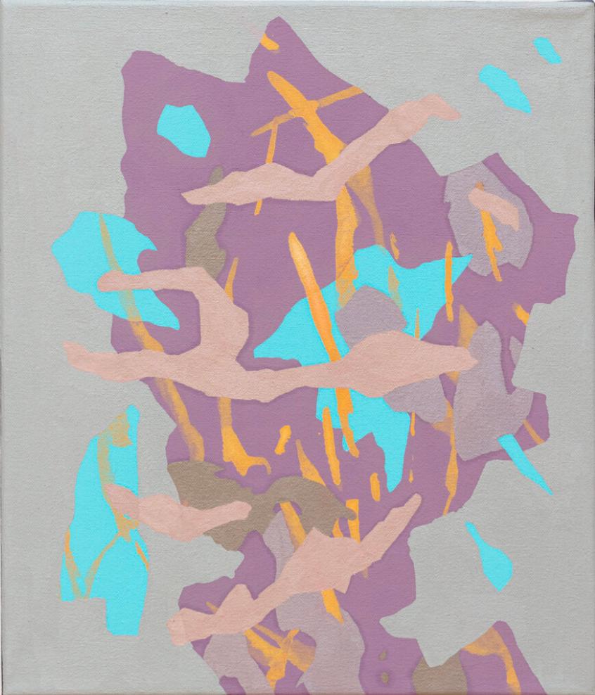 Aaron Collier Abstract Painting – Kleiner Reveal Nr. 1