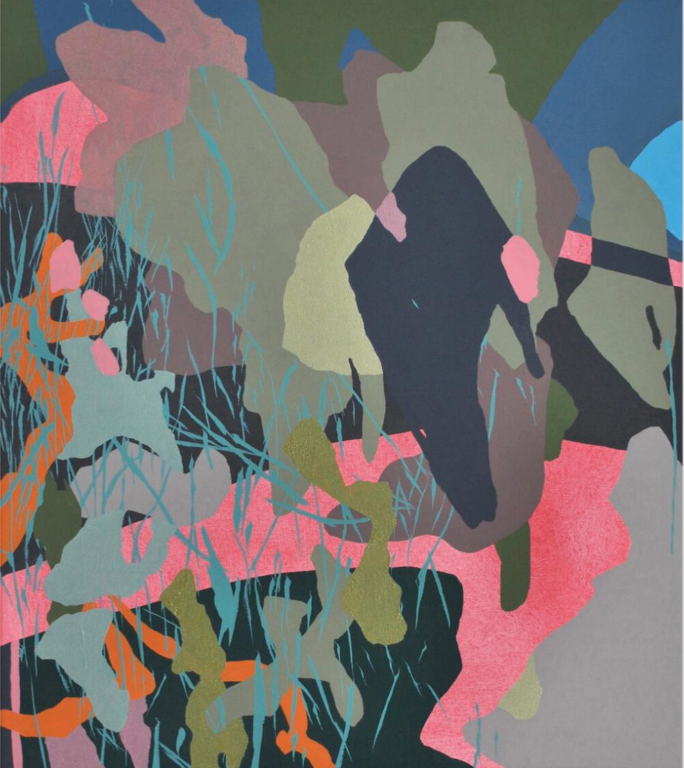 Abstract Painting di Aaron Collier - Scogliera vivente