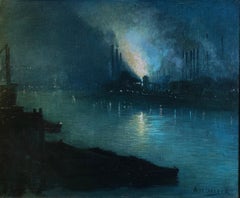 Le acciaierie di Pittsburgh di notte
