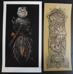 The Snare Giclee Print with varnish layer