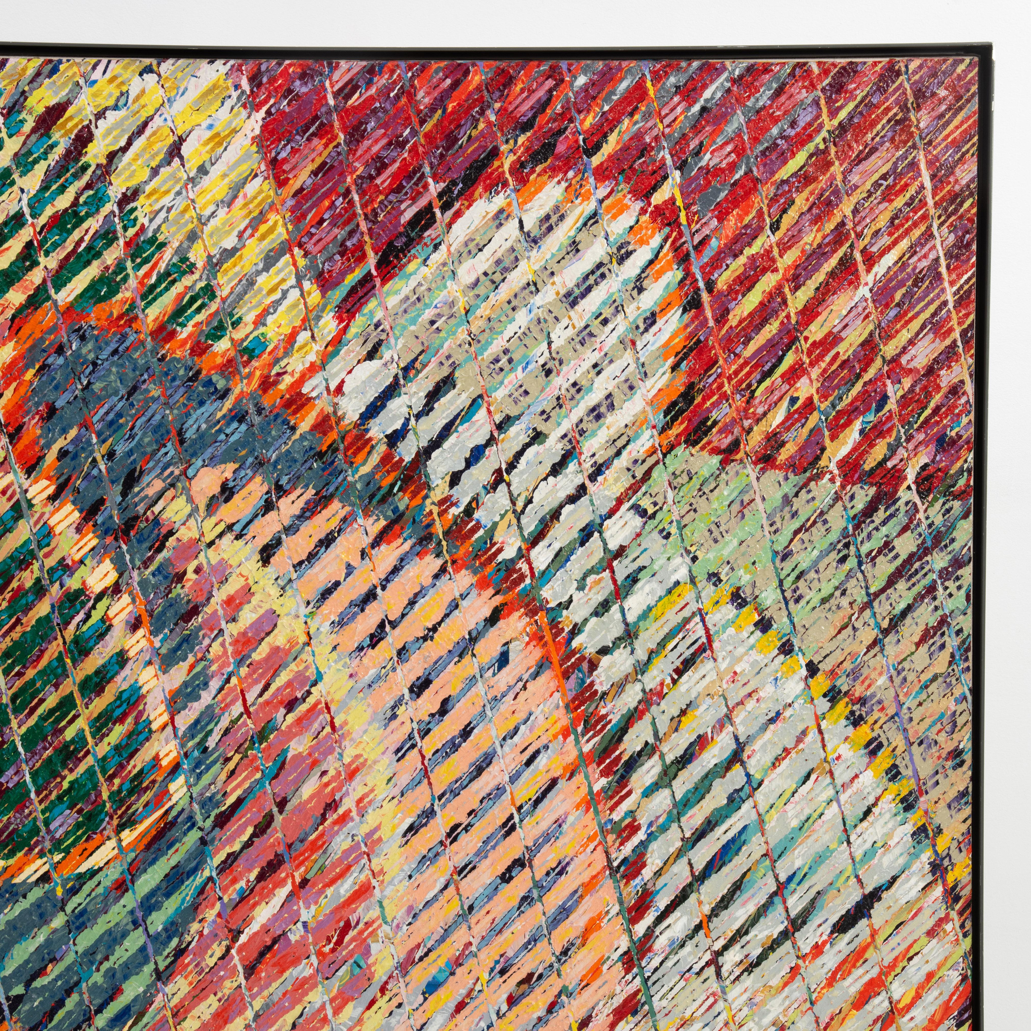 Aaron Karp Circa 1983 Contemporary Abstraction Painting 
