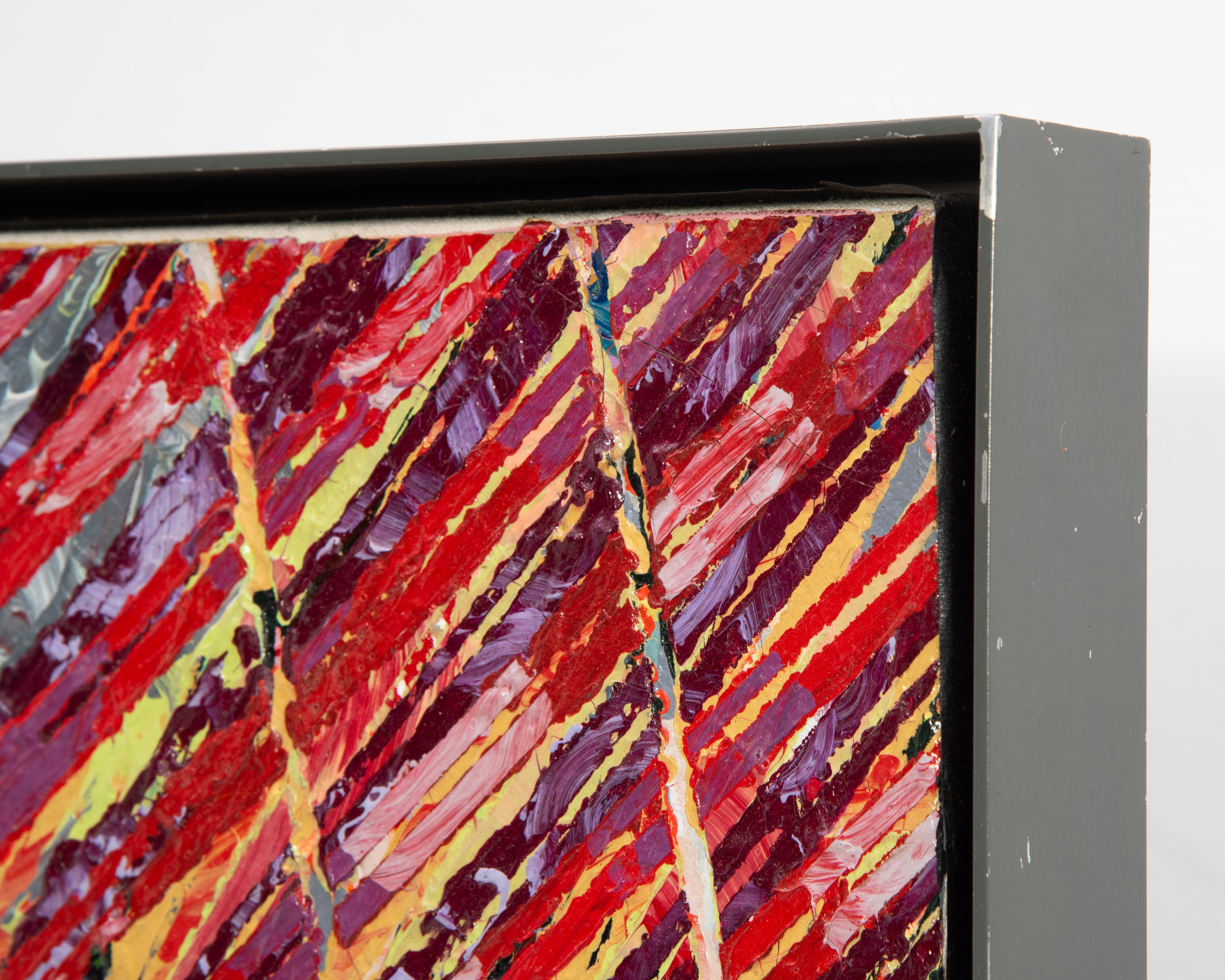 Aaron Karp Circa 1983 Contemporary Abstraction Painting 