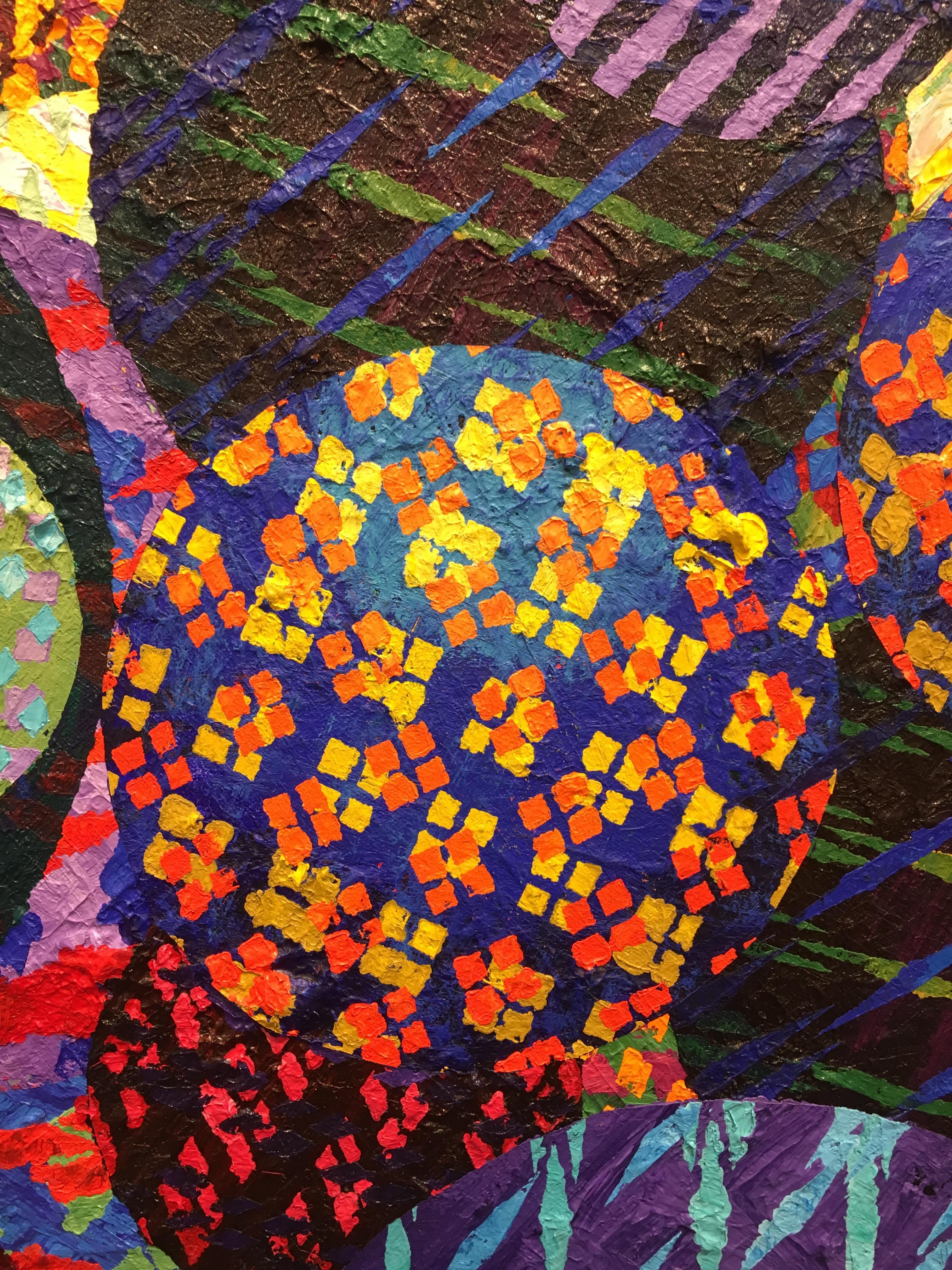 Night Jewell, Aaron Karp, 2015, Pittura astratta geometrica, Acrilico su tela 2