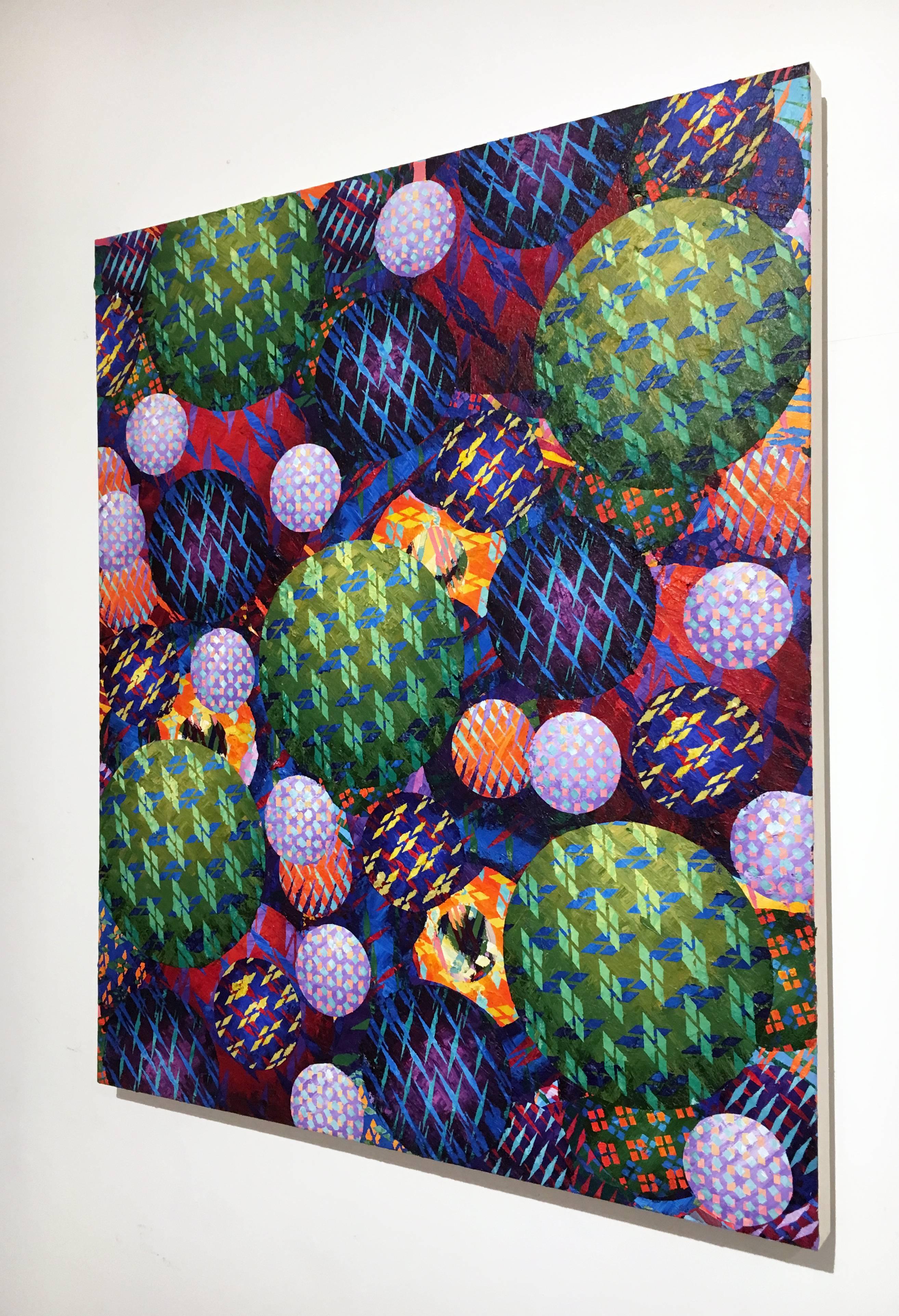 "SYZYRGY", Contemporaneo, Astratto, Acrilico, Pittura, Tela, Stratificato, Testurizzato