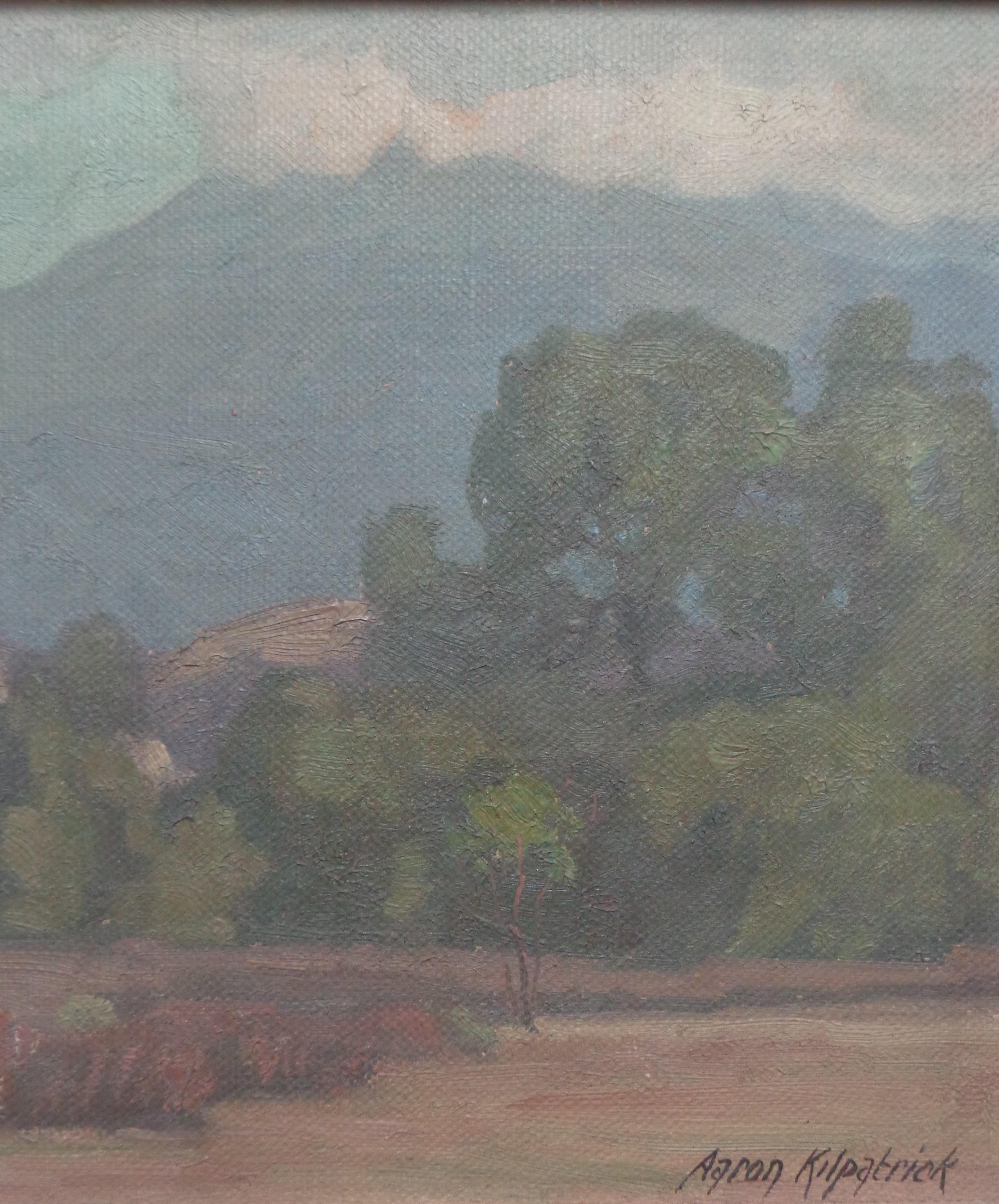 California Impresionista Pintura al óleo Los acantilados Cañón de Trabuca Aaron Kilpatrick en venta 4