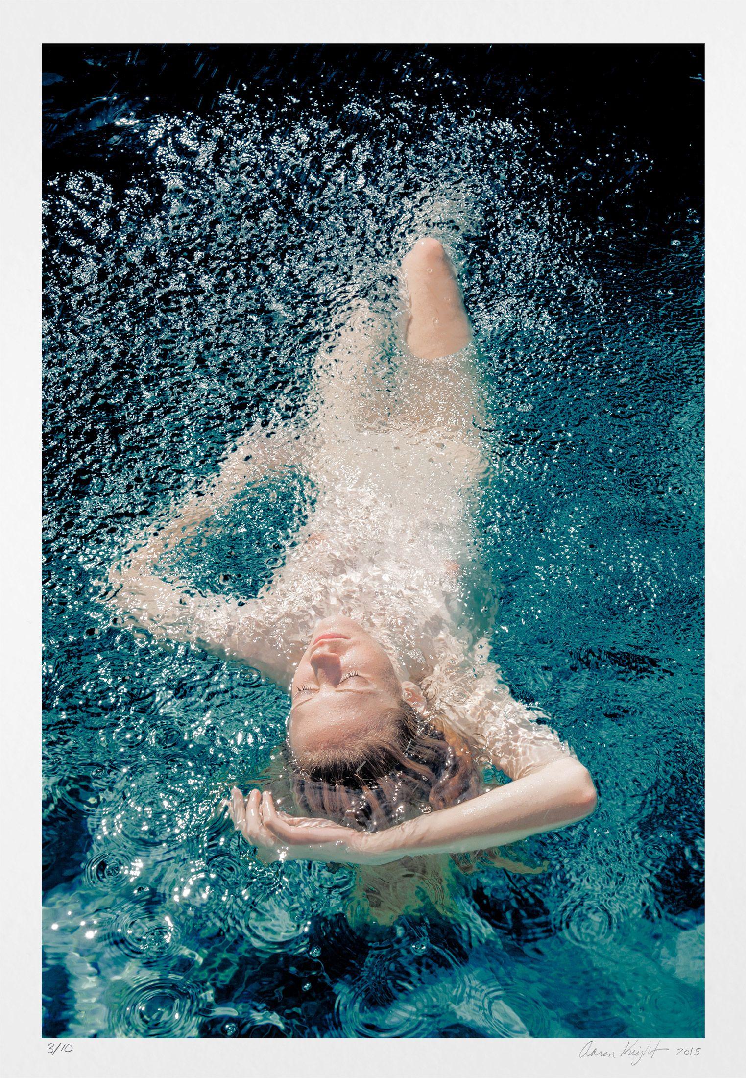 Aaron Knight Color Photograph - Ava Floating (i) sold out, Photograph, Archival Ink Jet