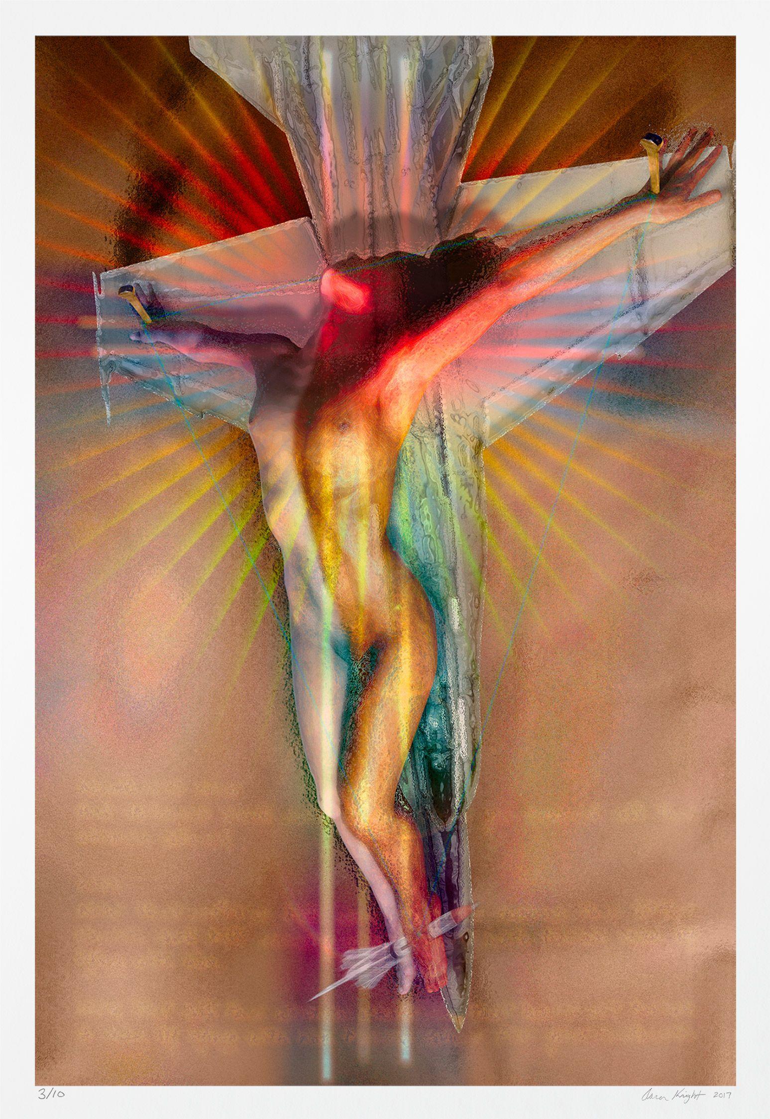 Aaron Knight Color Photograph - Crucifix Itero, Photograph, Archival Ink Jet