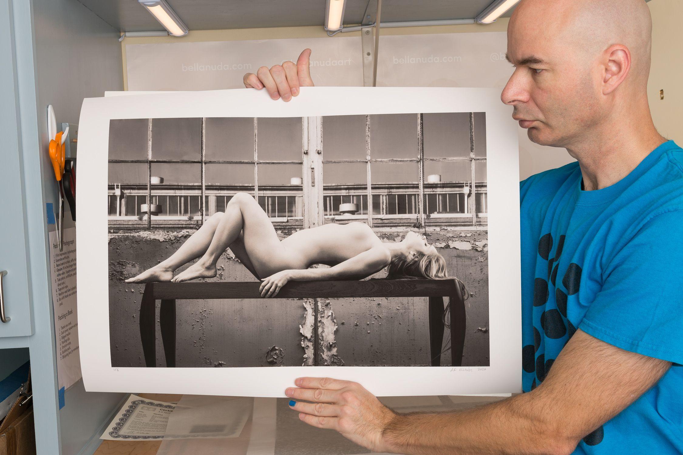 From a limited edition of 6 archival photographs  Signed and numbered by artist Aaron Knight.  Art-ID: EK4_7966    Aaron Knight is an American visual artist who creates photography in an unapologetic celebration of the female nude. His sensual,