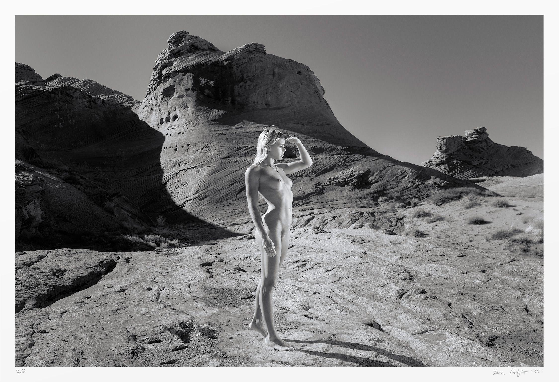 Aaron Knight Black and White Photograph - Kayenta, Photograph, Archival Ink Jet
