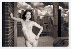 Skyline Nude Julie WTC, Fotografie, Archivtinte Jet