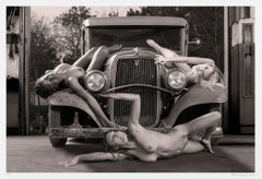 Three on Ford V8, Photograph, Archival Ink Jet