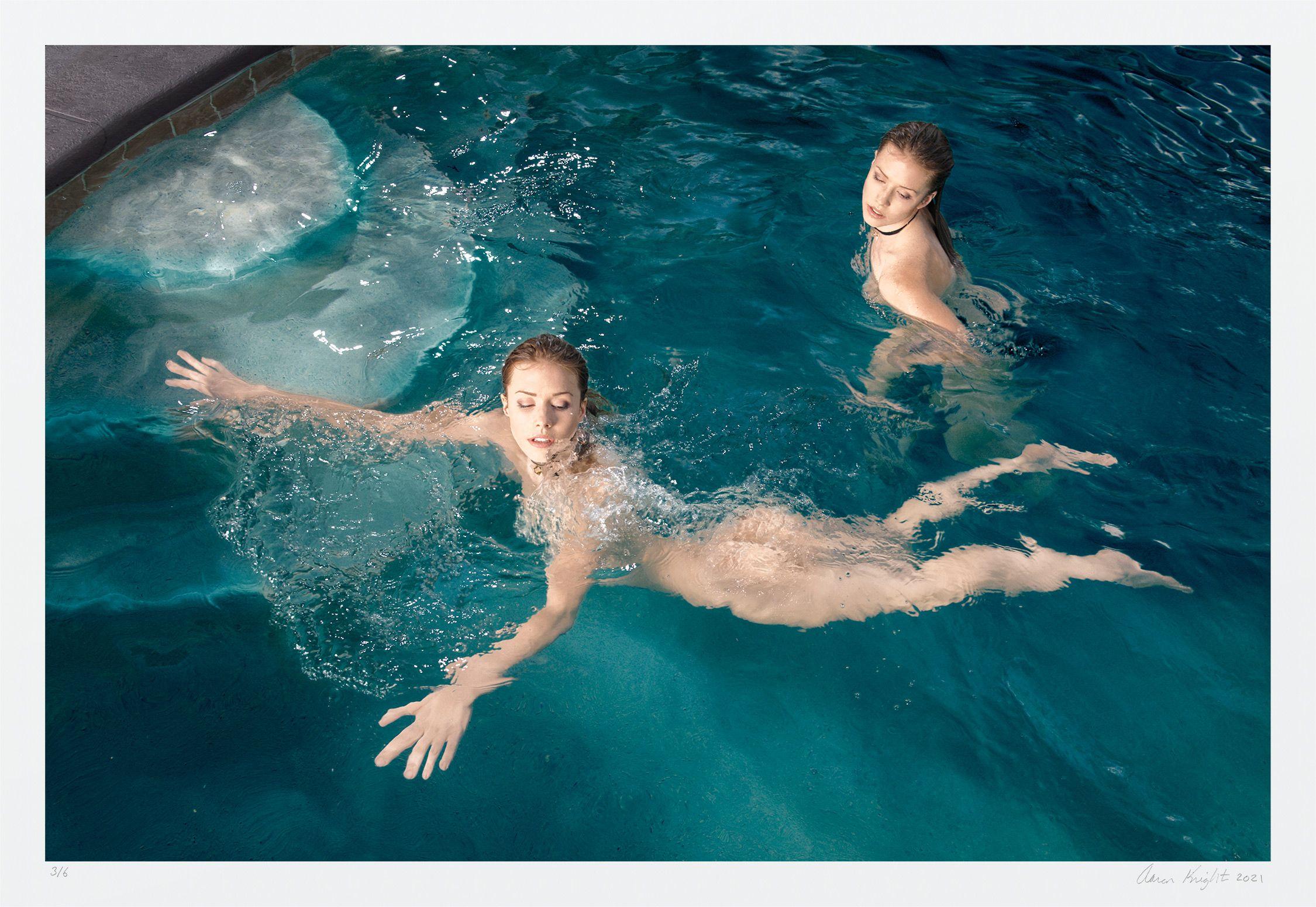 Aaron Knight Color Photograph - Twin Swim, Photograph, Archival Ink Jet