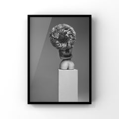 "Whiting Luna" Photographie en noir et blanc 32" x 24" in Ed. 1/7 par Aaron Mcpolin