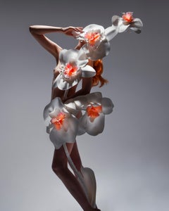"Kissed Orchids" Nude Floral Photography 20" x 16" in Ed. 1/15 by Aaron Mcpolin
