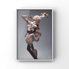 "Orchidee baciate" Fotografia floreale nuda 30" x 24" in Ed. 1/7 di Aaron Mcpolin