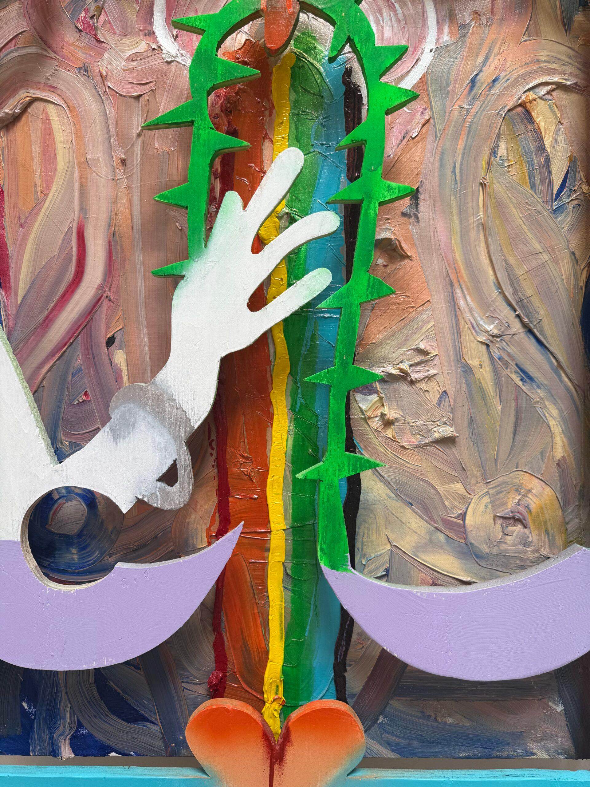 How Many Licks Betty? - Brown Abstract Sculpture by Aaron Sheppard