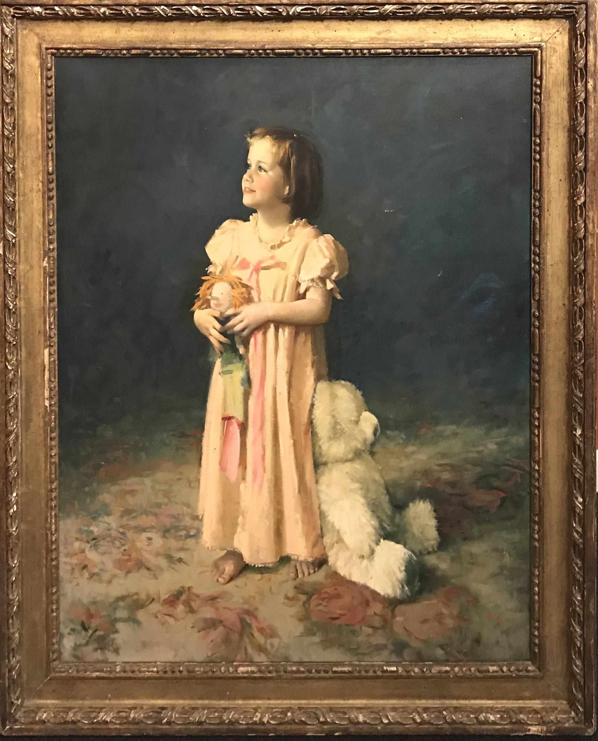 Portrait de Christina Patterson, âgée de 5 ans - Art de Aaron Shikler