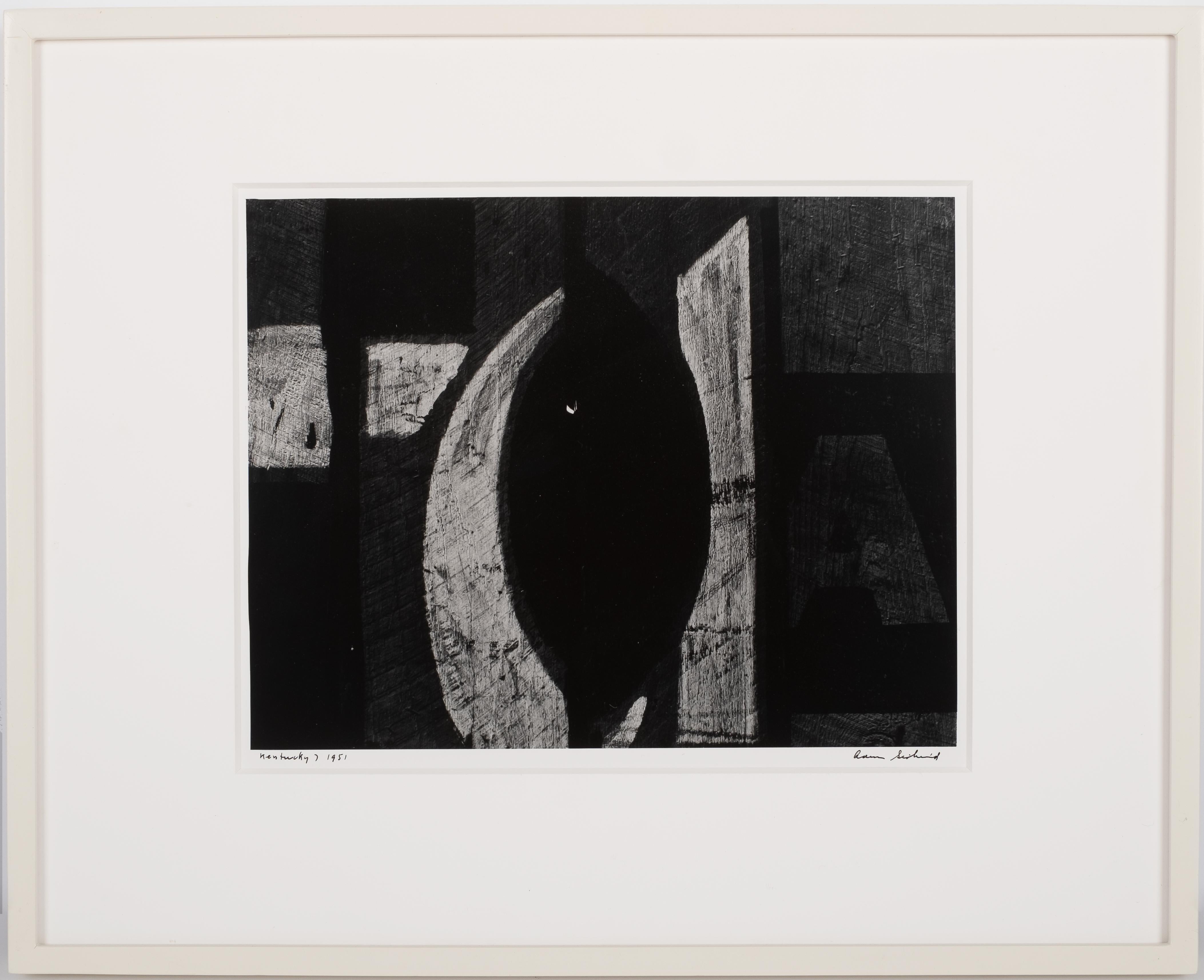Aaron Siskind Abstract Photograph - Kentucky 7, abstract black and white