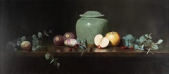 Chinese Vase with Turnips, Apples, & Cranberries by Aaron Stills