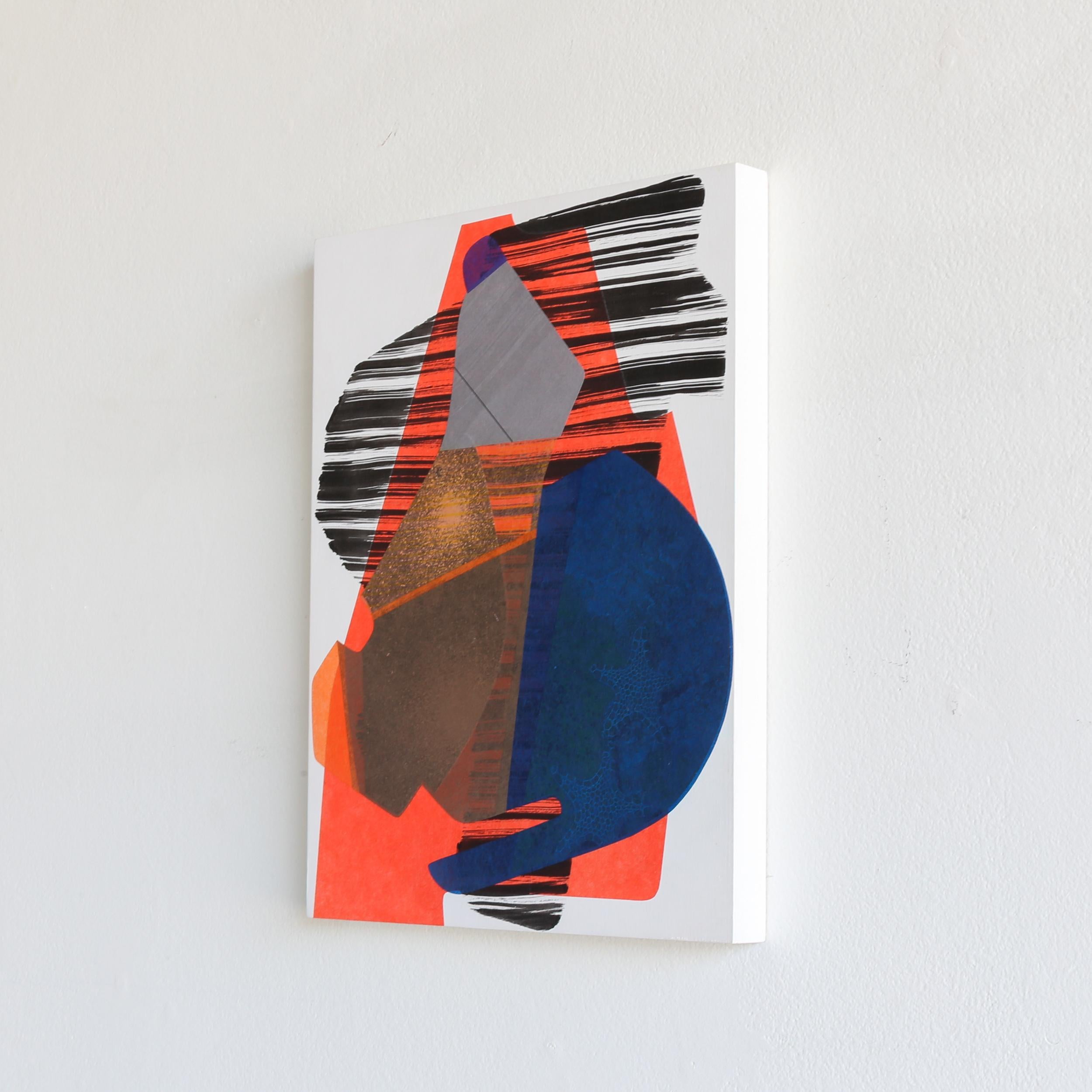 Serie Libro Aperto 6 - Abstract Painting Marrone di Aaron Wexler