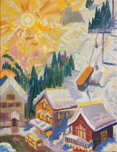 Sun Over the Ski Village