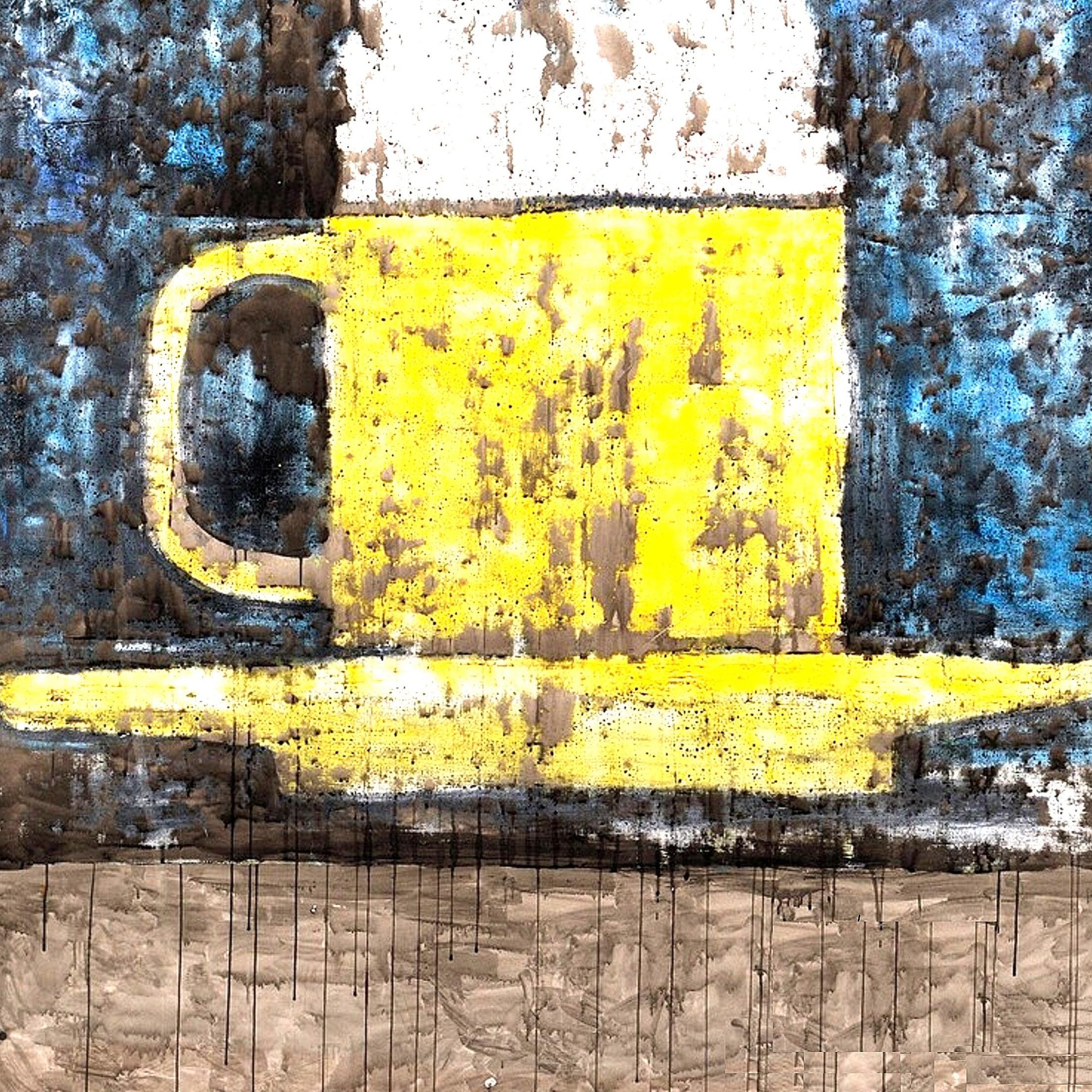 Very Large Coffee Cup Painting by Aaron Fink For Sale 1