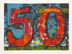 50, Lithographie von Aaron Fink 