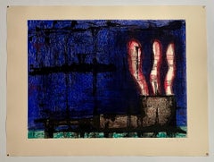 Boston Modernist Color Etching Smoking Pipe Aaron Fink Pop Art Print Americana