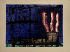 Boston Modernist Color Etching Smoking Pipe Aaron Fink Pop Art Print Americana