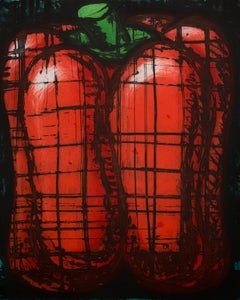 "Red Pepper", Still-Life Aquatint Etching Lithograph, Signed & Numbered