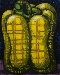 "Yellow Pepper", Still-Life Aquatint Etching Lithograph, Signed & Numbered