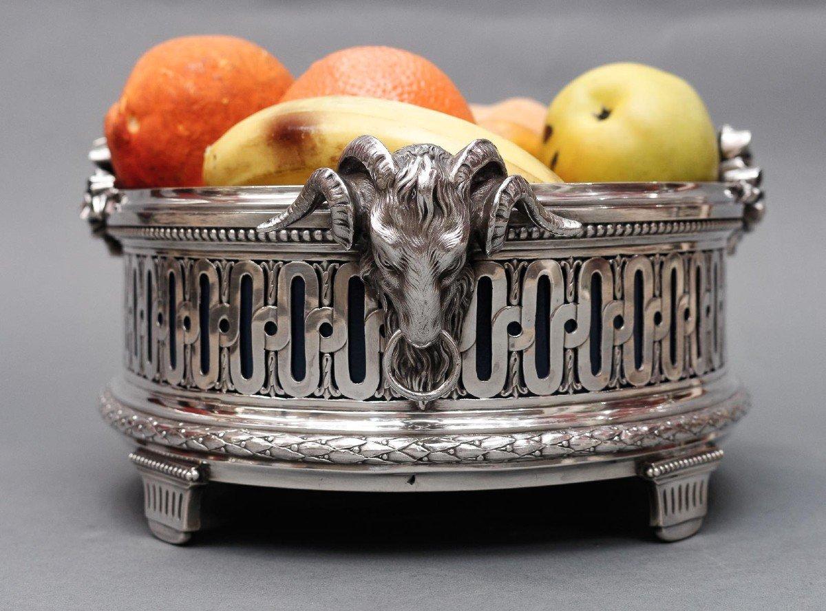 French A.Aucoc - 19th Century Solid Silver Planter Napoleon III For Sale
