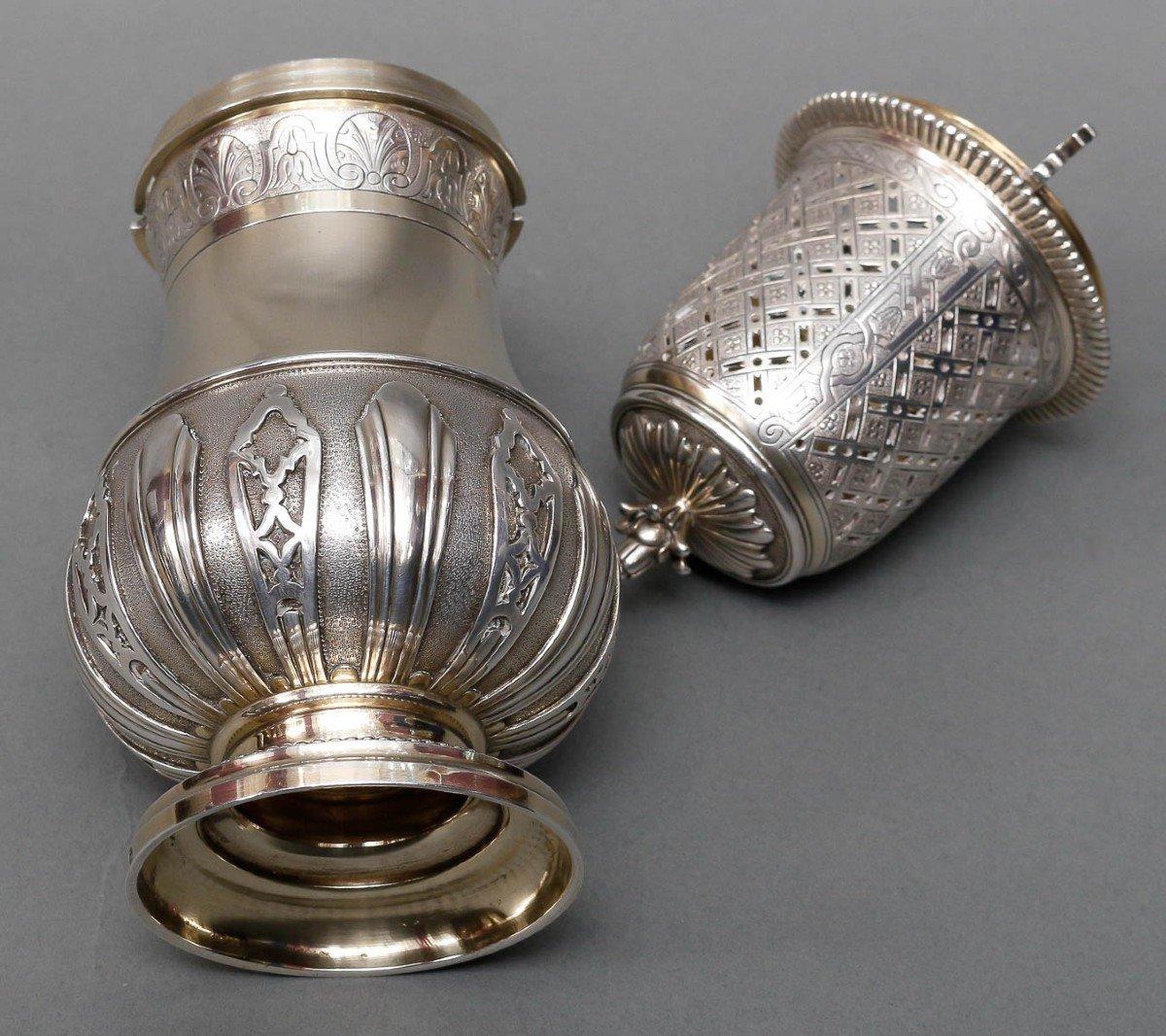 A. Aucoc - Sprinkler aus massivem Silber 19. Jahrhundert CIRCA 1880 im Angebot 1