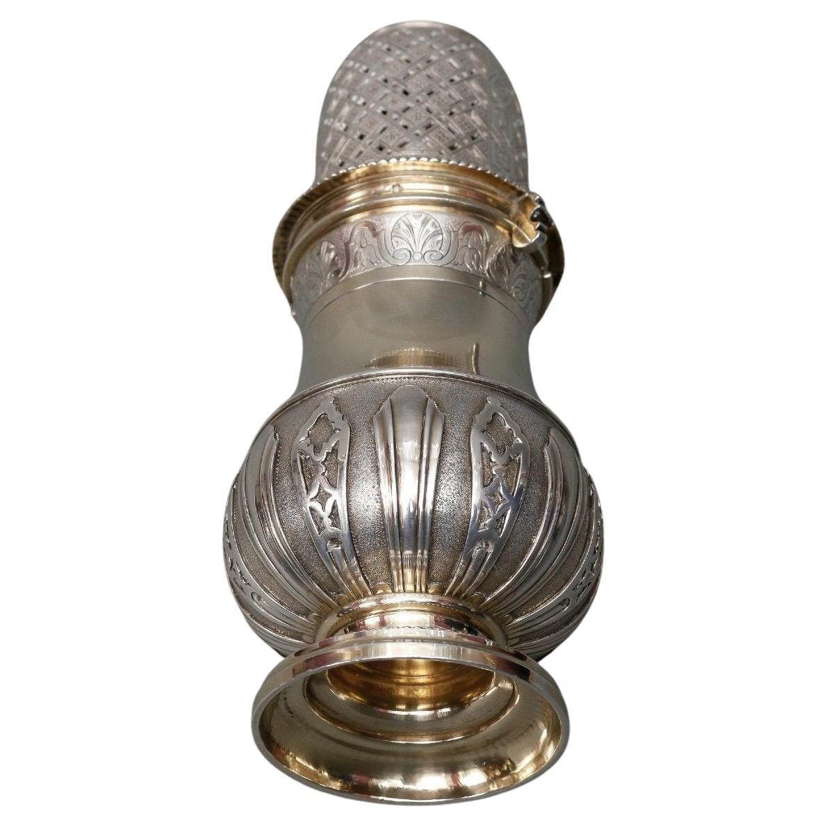 A. Aucoc - Sprinkler aus massivem Silber 19. Jahrhundert CIRCA 1880 im Angebot