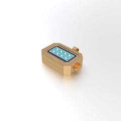 Aayat Horizontal Emerald Cut Taawiz with Diamond Outline Without Chain