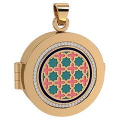 Aayat Taawiz avec contour en diamants sans chaîne