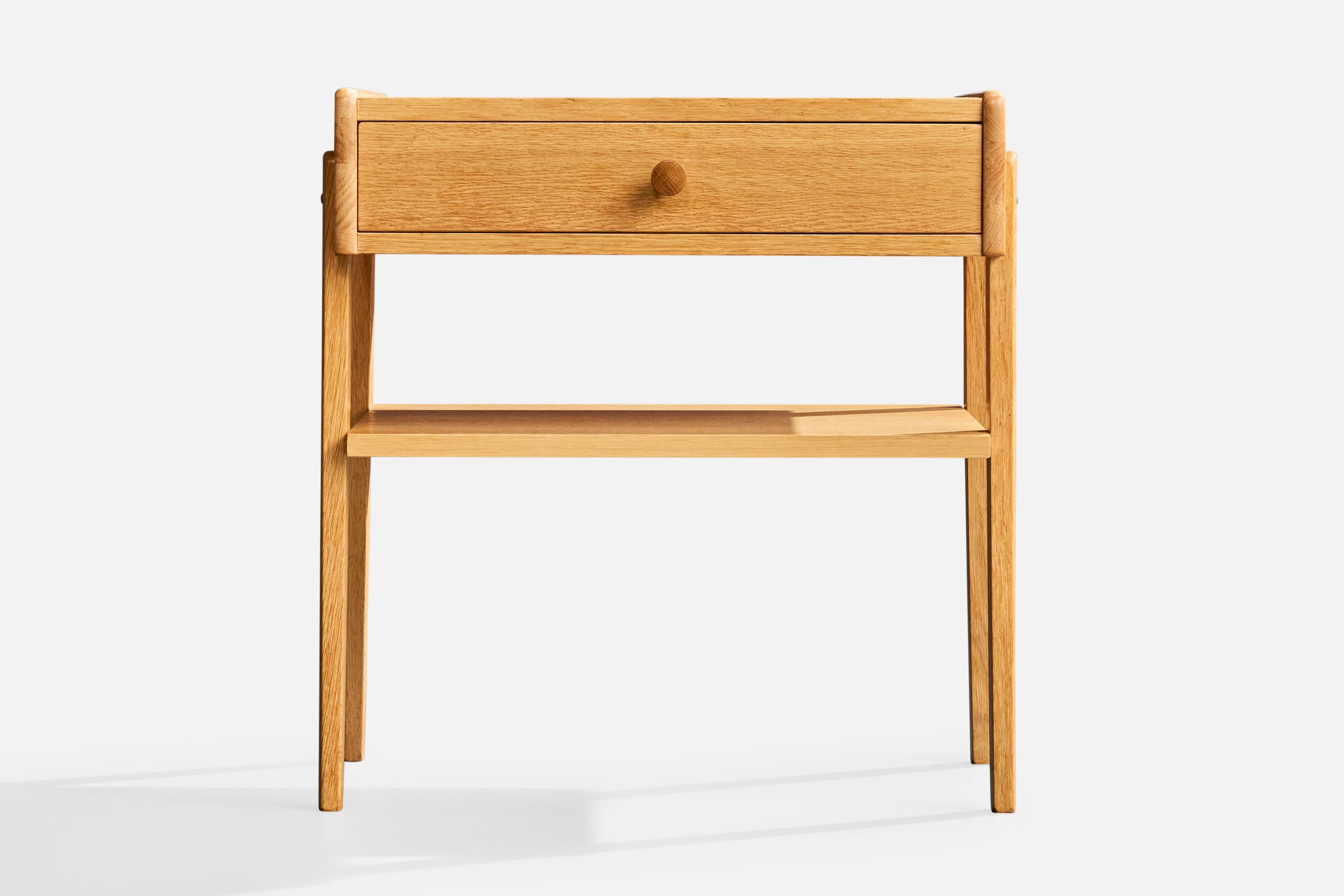 AB Carlström & Co, Mesillas de noche, Roble, Suecia, Años 50 Madera en venta