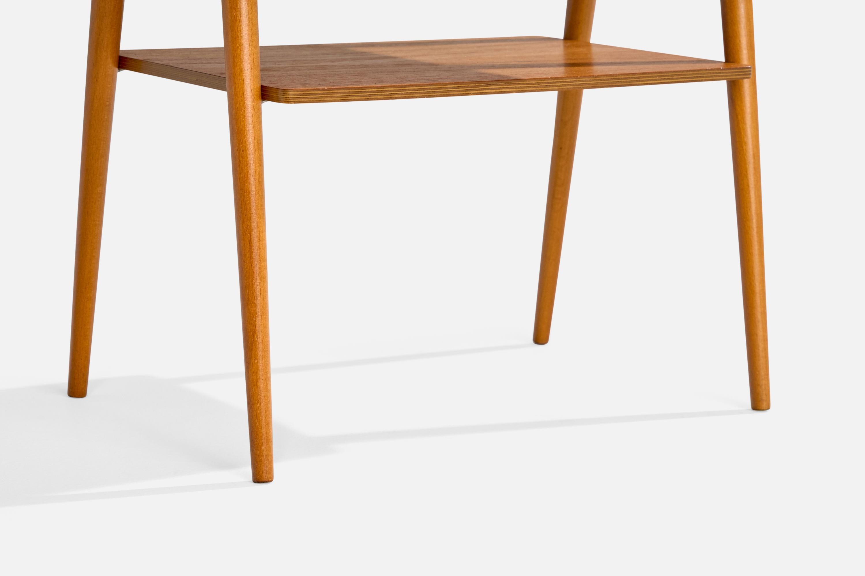 AB Carlström & Co, Nightstands, Teak, Birch, Sweden, 1950s For Sale 4