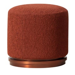 A&B Living Punto Small Red Pouf