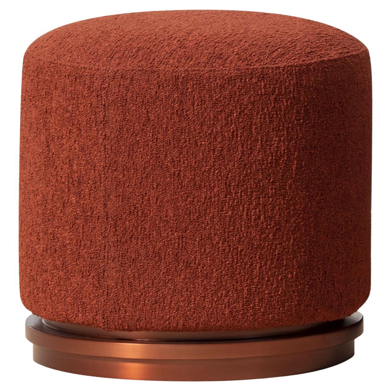 A&B Living Punto Small Pouf Rosso