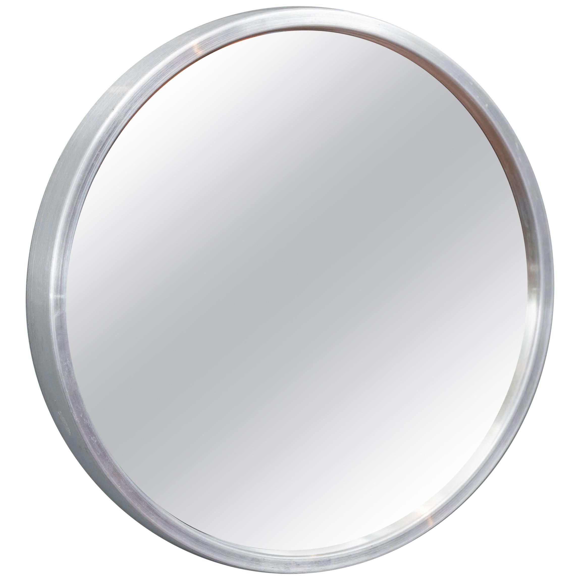 AB Markaryd Round Wall Mirror by Nils Troed For Sale