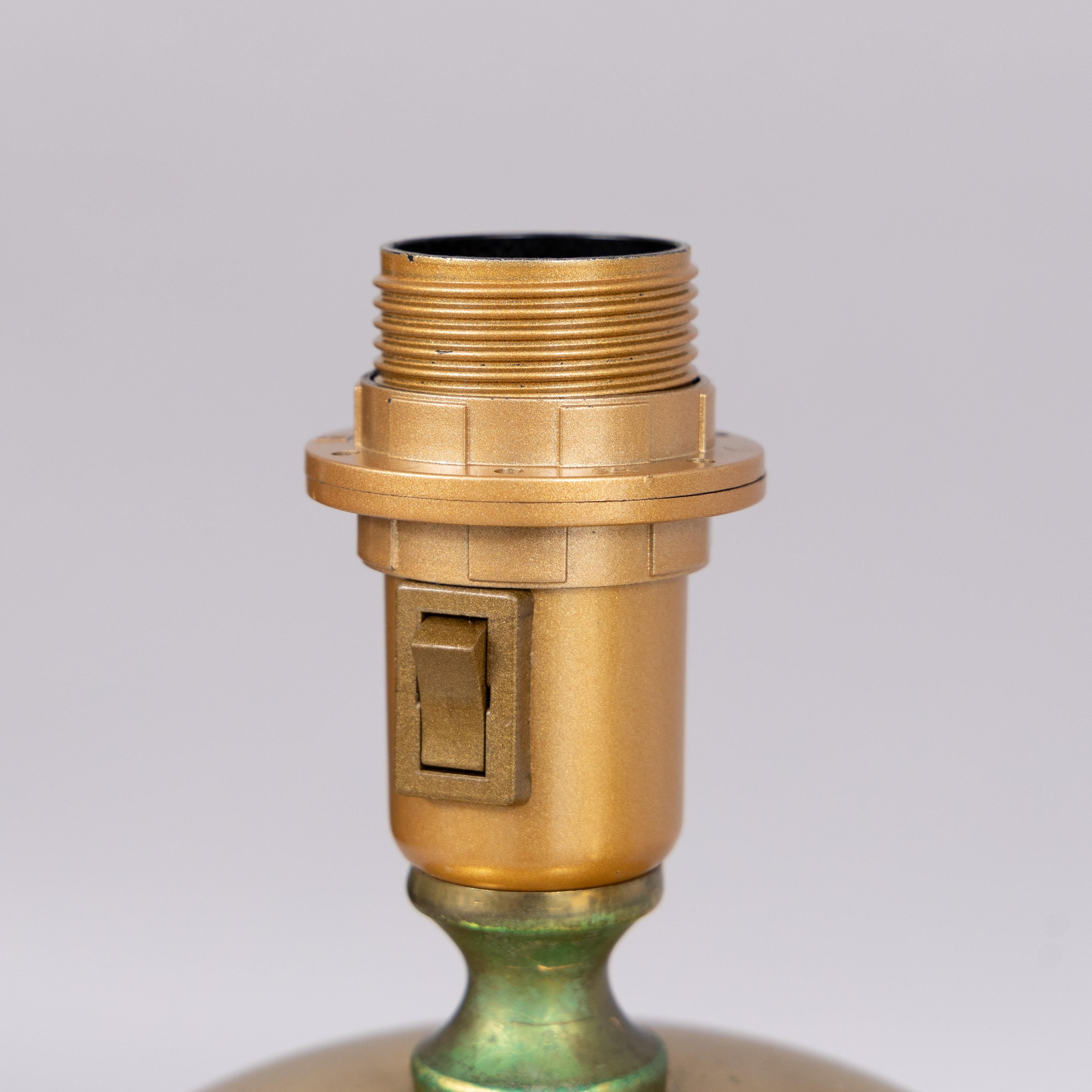 Swedish Ab Stilarmartur Brass table lamps a pair Sweden 1960 For Sale