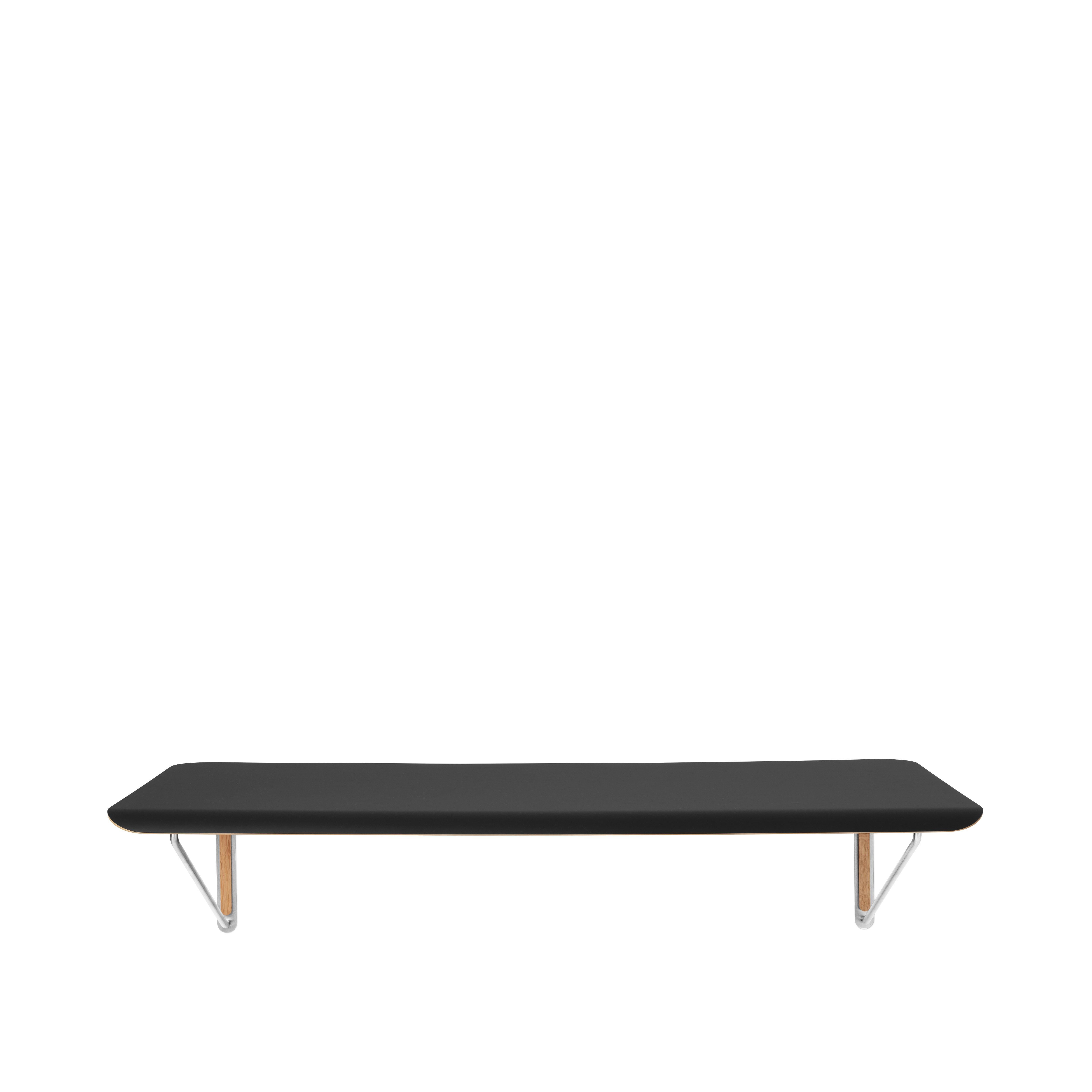 Stainless Steel 'AB019' Wall Desk in Black Laminate & Drawer by Anker Bak for Carl Hansen & Son For Sale