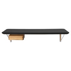 'AB019' Wall Desk in Black Laminate & Drawer by Anker Bak for Carl Hansen & Son