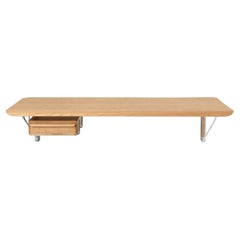 Bureau mural AB019 en chêne laqué et tiroir d'Anker Bak pour Carl Hansen & Son