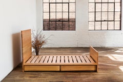 AB6 Queen Size Platform Bed in Solid White Oak by Atlas Industries