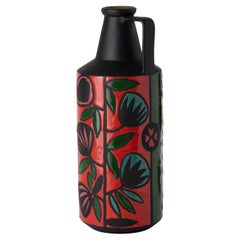 ABA-6 Nuoveforme Vase with Handle, Flowers Pattern
