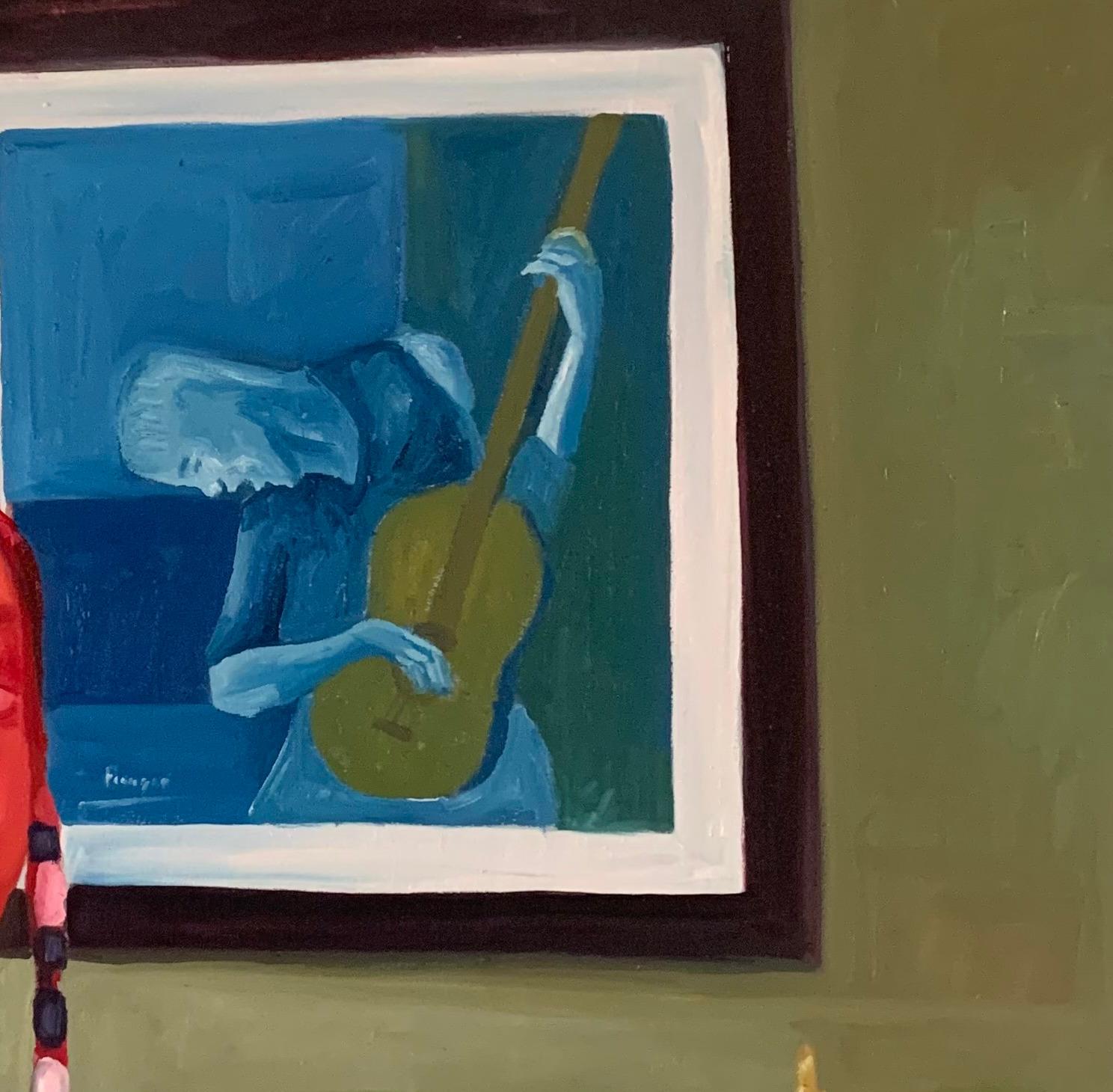 Schön wie Saphir - 21. Jahrhundert. Contemporary, Porträt, Modern, Frauen – Painting von Aba Linus