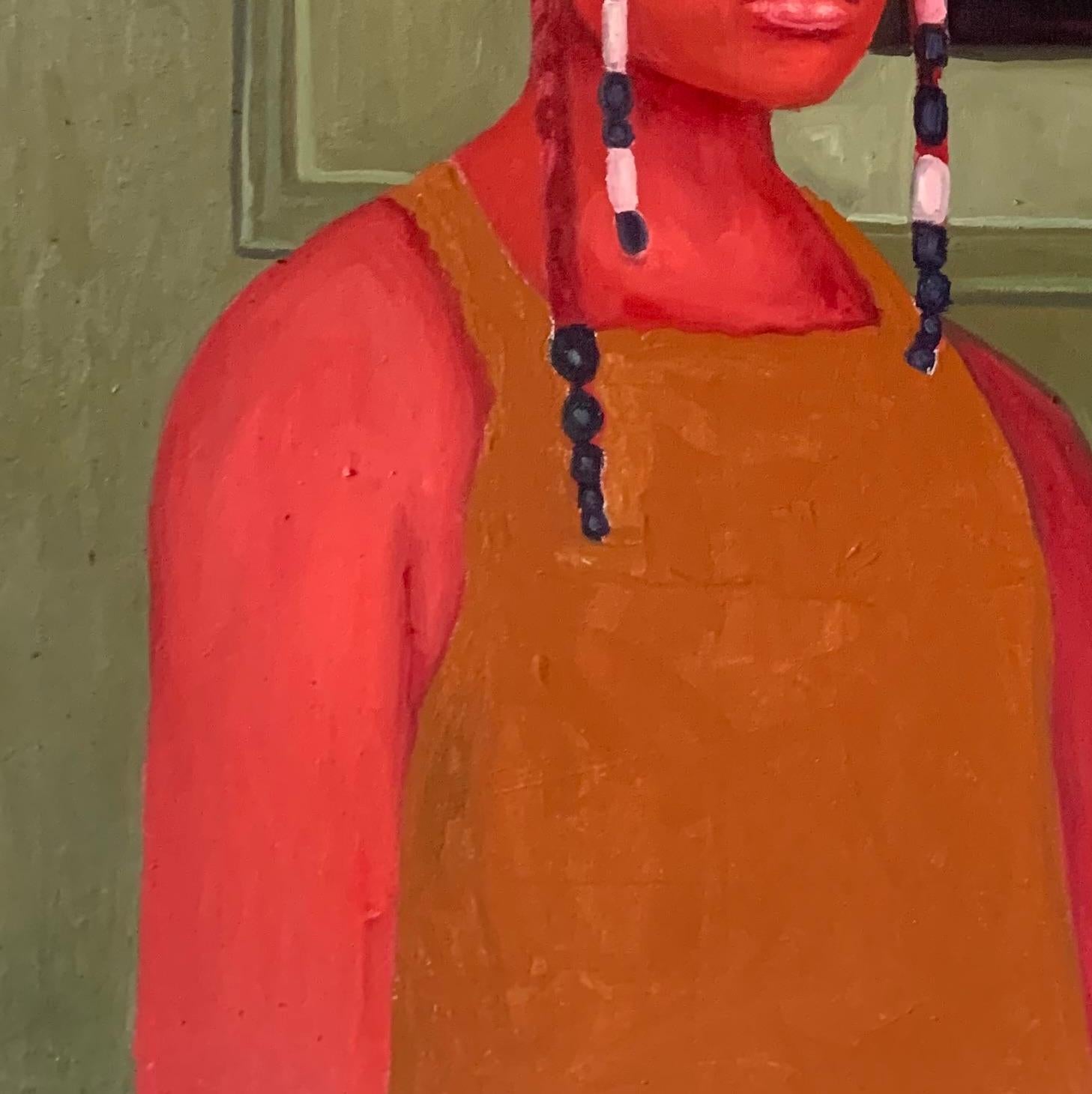 Schön wie Saphir - 21. Jahrhundert. Contemporary, Porträt, Modern, Frauen (Zeitgenössisch), Painting, von Aba Linus