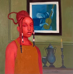 Magnifique comme le saphir - 21e siècle. Contemporary, Portrait, Modernity, Women